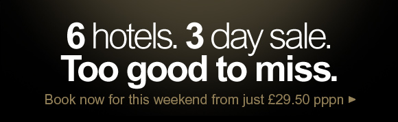 6 hotels. 3 day sale. Too good to miss.