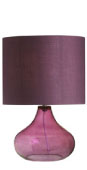 Harrow Aubergine Table Lamp & Shade £37.50
