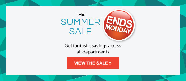 The Summer Sale Ends Monday