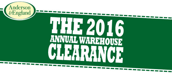 The 2016 Annual Warehouse Clearance