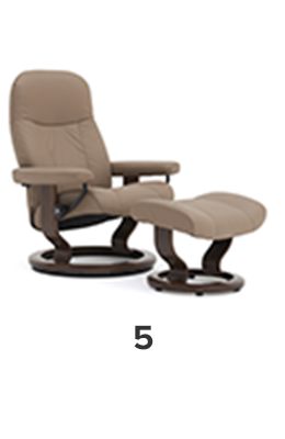 Shop the Stressless Garda Chair and Stool