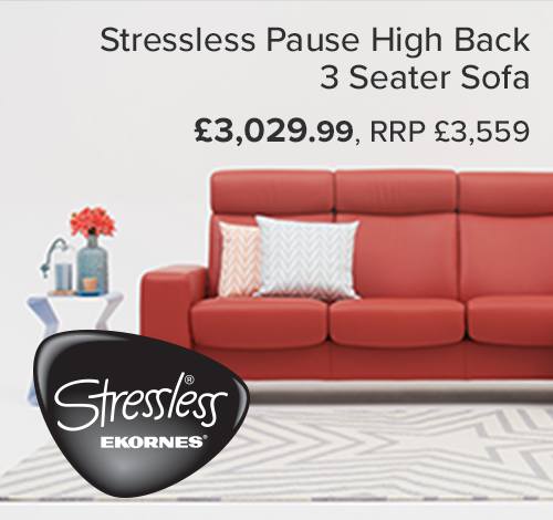 Shop the Stressless Pause High Back 3 Seater Sofa