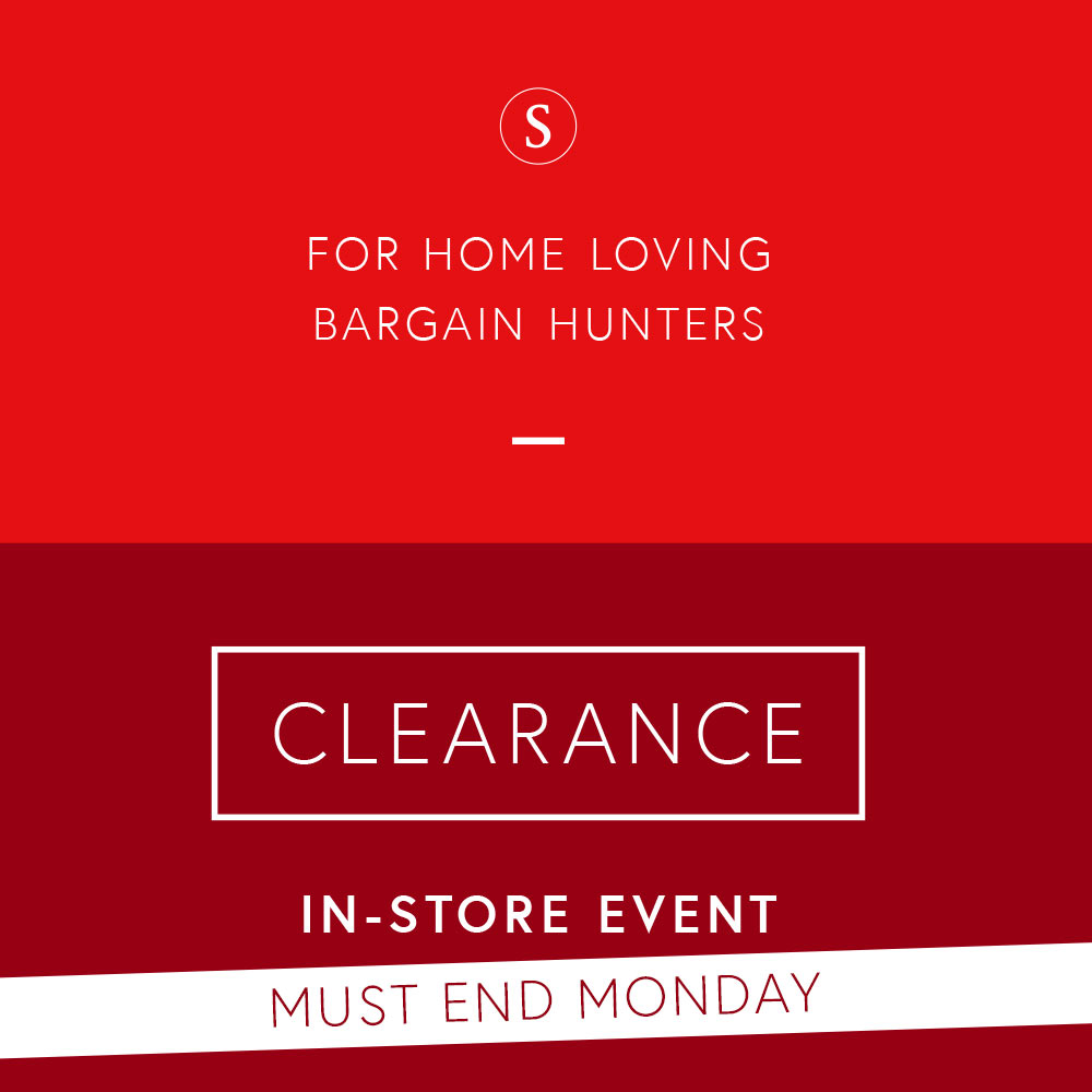 Clearance Event Ends Monday