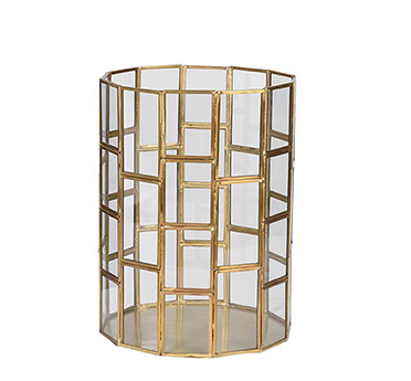 Shop the Gold Glass Lantern - Small