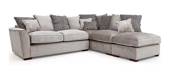 Shop the Allure Corner Sofa with Stool Chaise