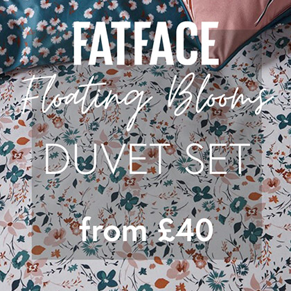Shop the Fatface Floating Blooms Duvet Set